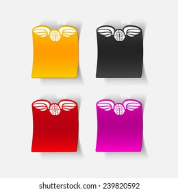 realistic design element: wing, angel, brain