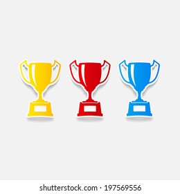 realistic design element: winner