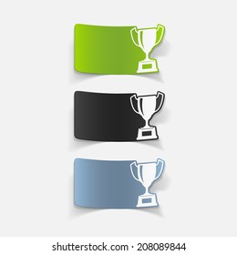 realistic design element: winner