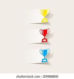 realistic design element: winner