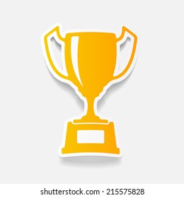 realistic design element: winner