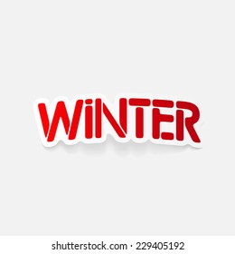 realistic design element: winter