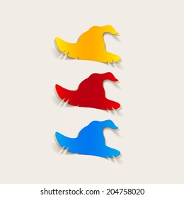 realistic design element: witch hat