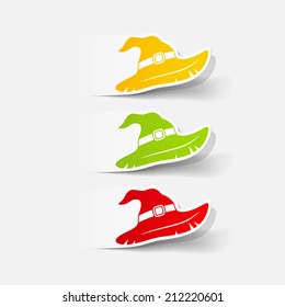 realistic design element: witch hat