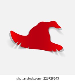 realistic design element: witch hat
