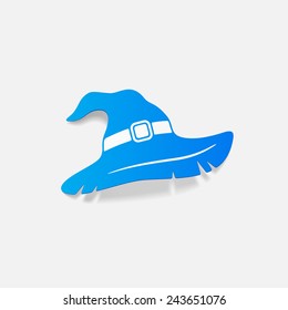 realistic design element: witch hat