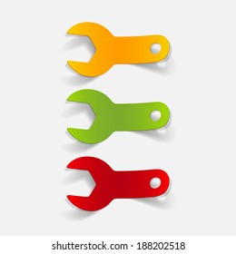 realistic design element: wrench