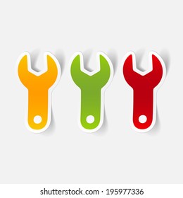 realistic design element: wrench
