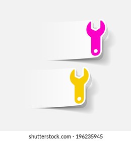 realistic design element: wrench