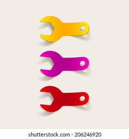 realistic design element: wrench