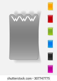 realistic design element. www
