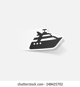realistic design element: yacht