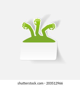 realistic design element: zombie