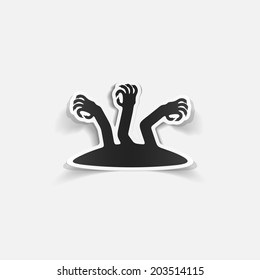 realistic design element: zombie