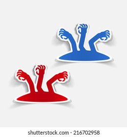realistic design element: zombie