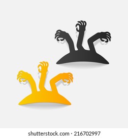 realistic design element: zombie