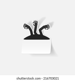 realistic design element: zombie