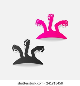 realistic design element: zombie
