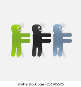 realistic design element: zombie