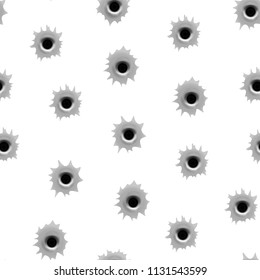 Bullet Holes Metal Shooting Target Vector Stock Vector Royalty Free