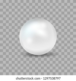 Realistic Detailed 3d Realistic on a Transparent Background Vector illustration of Jewelry Luxury Ball