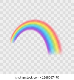 透明な背景にリアルな詳細3d虹のシンボル ファンタジー ベクターイラスト のベクター画像素材 ロイヤリティフリー Shutterstock
