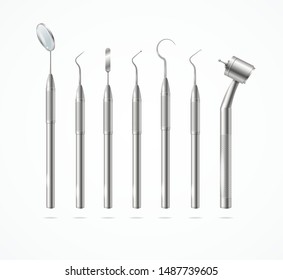 Free Vector  Realistic dentist tools and tooth healthcare