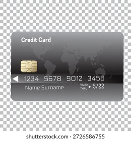 Realistic detailed 3d style different credit debit cards mockups. Vector set,editable graphic elements
