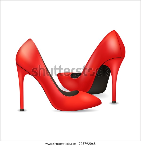 Realistic Detailed 3d Woman High Heel Stock Vector (Royalty Free) 725792068