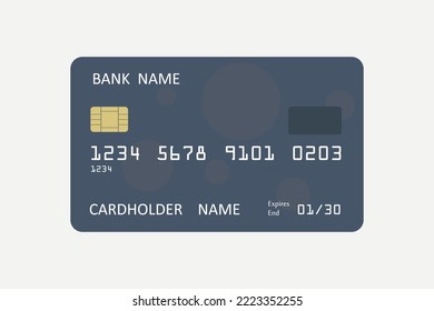 Realistic detailed credit card vector