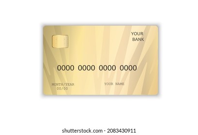 Realistic detailed credit cards with colorful abstract design background. Gold credit card. Design vector illustration.
