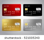 Realistic detailed credit cards set with colorful abstract design background. Golden credit card. Silver credit card. Vector illustration design EPS10