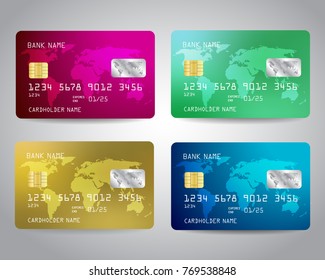 3,531 Purple credit card design Images, Stock Photos & Vectors ...