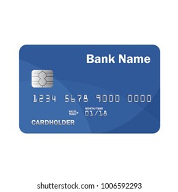 Realistic detailed credit or debit card. Online payment. Cash withdrawal. Financial operations. Vector illustration. Isolated