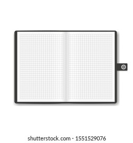 Realistic, detailed notepad, notebook. Vector illustration