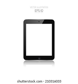 Realistic detalized flat tablet.