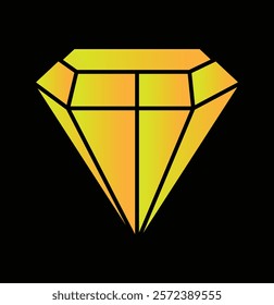  realistic diamond icon. diamond icon vector illustration eps 10.