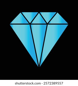  realistic diamond icon. diamond icon vector illustration eps 10.