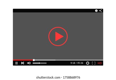 
Realistic digital media player vector graphics.