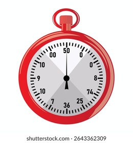 Realistic digital stopwatch illustration. A clock for keeping track of time on land and swimming.