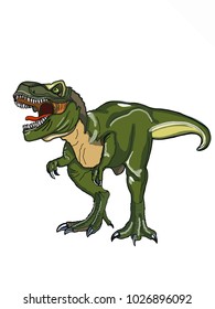 realistic dinosaur illustration cartoon 