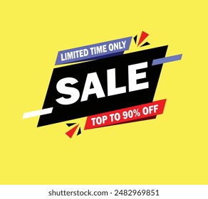 Realistic Discount Tag Vector Illustration