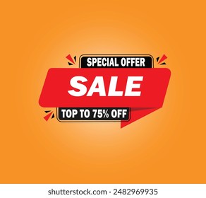 Realistic Discount Tag Vector Illustration