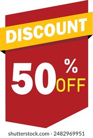 Realistic Discount Tag Vector Illustration