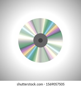 Realistic Disk on white background. vector design.