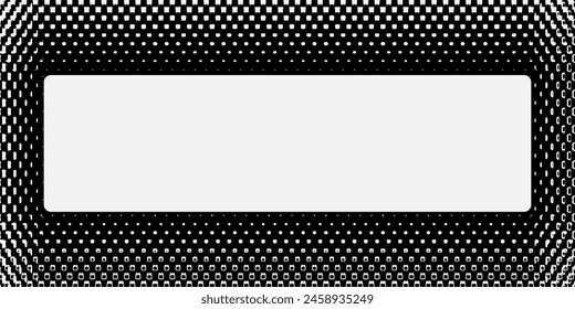 Realistic distressed edge paper texture overlay for album cover art vector mockup. Subtle worn edge aged look for album art