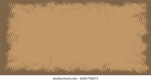 Realistic distressed edge paper texture overlay for album cover art vector mockup. Subtle worn edge aged look for album art