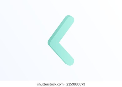 Realistic down arrow 3d icon design illustrations. Direction, navigation, sign, pointer vector design concept