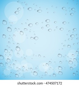 Realistic drop. Water. Vector