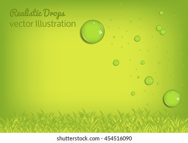 Realistic Drops. Vector Illustration